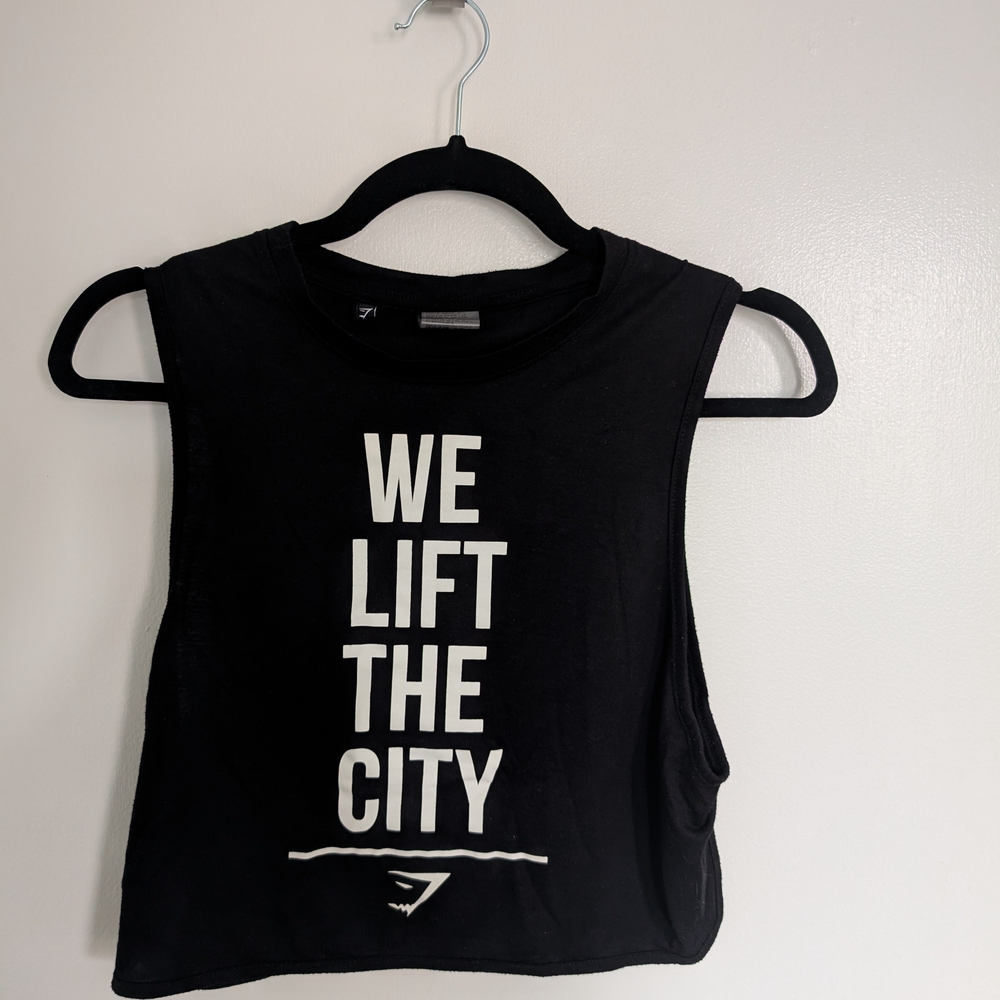Black Gymshark Women's Crop Top
